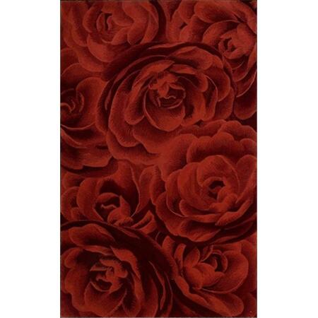 NOURISON Moda Area Rug Collection Crimson 5 Ft 6 In. X 7 Ft 5 In. Rectangle 99446108432